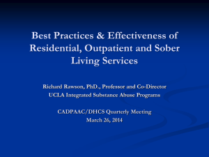 PPT – Richard A. Rawson, Ph.D. - UCLA Integrated Substance