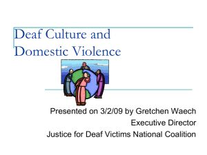 Deaf Culture Training