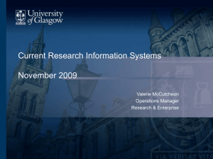Research System - University of Glasgow