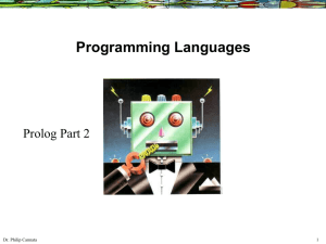 12 Prolog Part 2 - Department of Computer Science