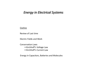 Energy in electrical systems (PPT - 1.2MB)
