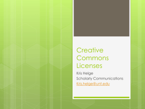 Creative Commons Licenses