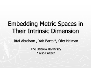 Embedding Metric Spaces in Their Intrinsic Dimension