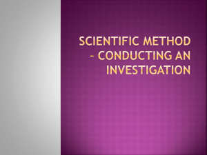 Scientific Method - Madison County Schools