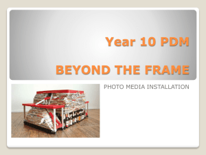 Year 10 PDM Beyond the Frame