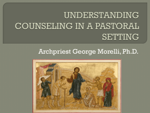 understanding counseling in a pastoral setting