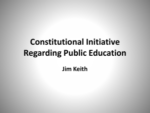 Constitutional Initiative Regarding Public Education