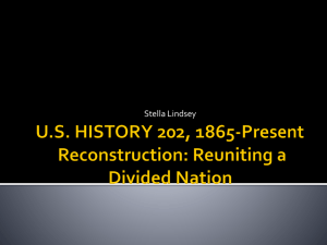 Chapter 15 Reconstruction Powerpoint