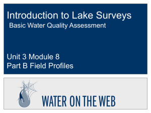 Mod8-B Introduction to Lake Surveys - Field