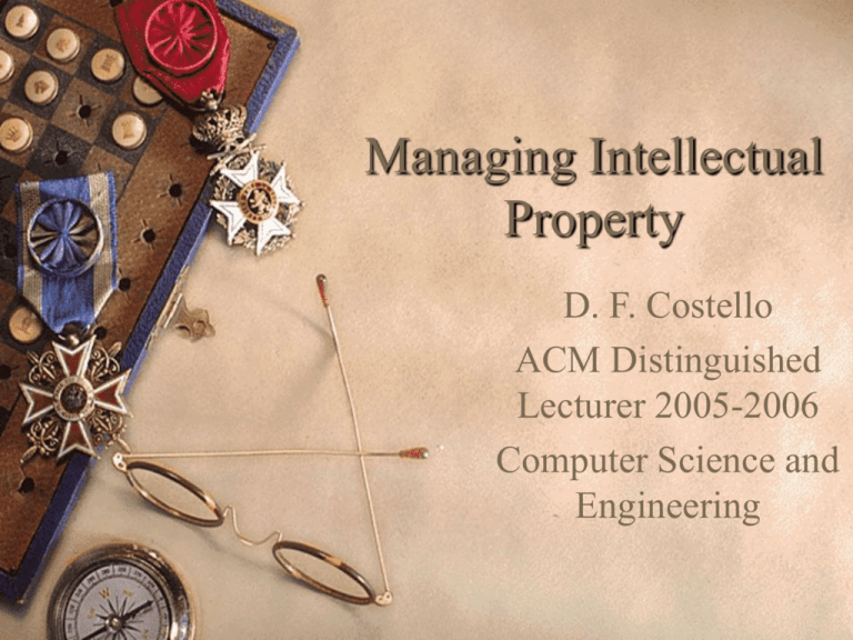 Intellectual Property Management