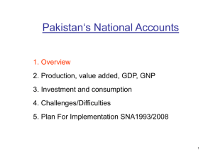 Rebasing / Revision of Pakistan's National Accounts