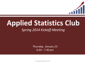 Applied Statistics Club
