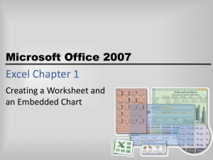 Excel Chapter 1 - FacStaff Home Page for CBU