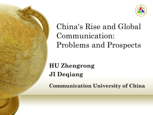 China's Rise and Global Communication: Problems and Prospects