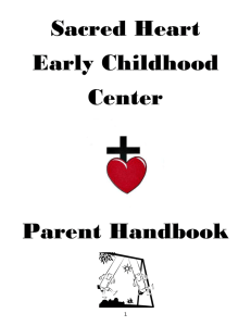 Sacred Heart Early Childhood Center Parent Handbook