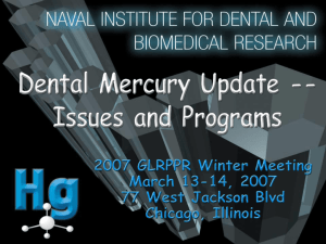 Dental Mercury Update