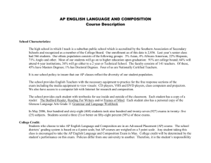 Arce's AP English Language Syllabus