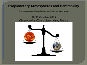 2013 - Exoplanetary Atmospheres and Habitability