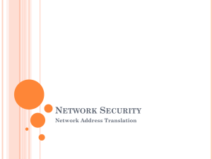 Chapter 7 - Network Address Translation