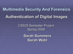 Multimedia Security And Forensics