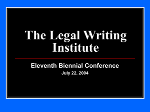 post-reading exercise - Legal Writing Institute