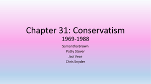 Chapter 31: Conservatism 1969-1988