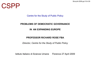 2. what was europe when? - Centre for the Study of Public Policy
