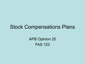 Stock Compensations Plans