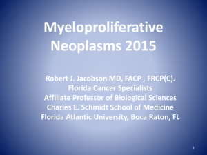 Myeloproliferative Neoplasm 2015