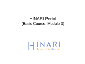hinari - World Health Organization