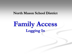 Family Access—Logging In - North Mason School District