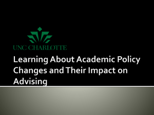 Academic Policy - Academic Advising