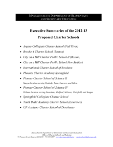 Executive Summary - Massachusetts Department of Education
