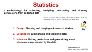 Presentation on statistics