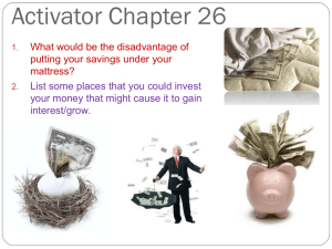 Chapter 13 * Financial Investments