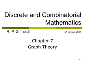 Chapter 6: Graph Theory