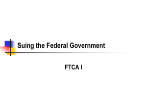Introduction to Suing the Federal Government