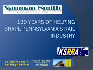 130 Years of Helping Shape PA's Rail Industry
