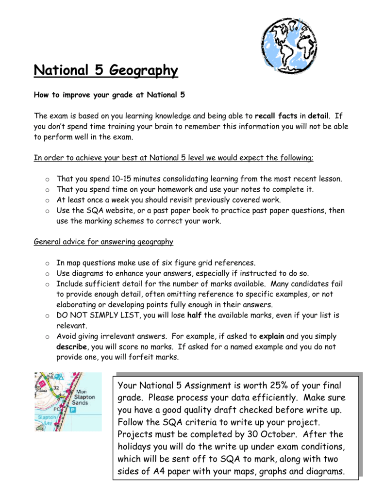 geography n5 assignment