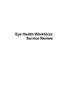 Eye Health Workforce Service Review