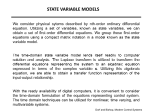 State Variable Models