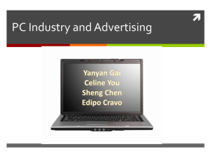 PC industry and Advertising