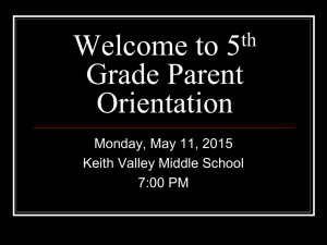 5th Grade Parent Orientation - Hatboro