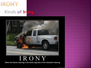 irony lesson - Lindsey Projects
