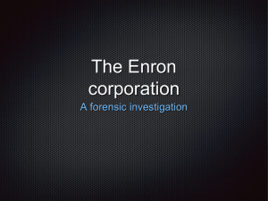 The Enron corporation