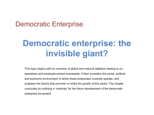 Democratic enterprise the invisible giant-lecture - Co