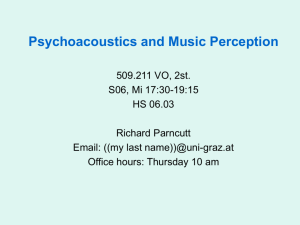 Psychoacoustics and Music Perception