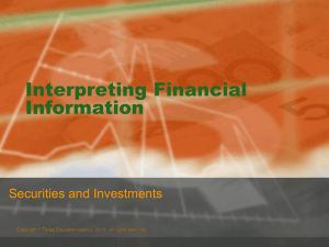 Interpreting Financial Information