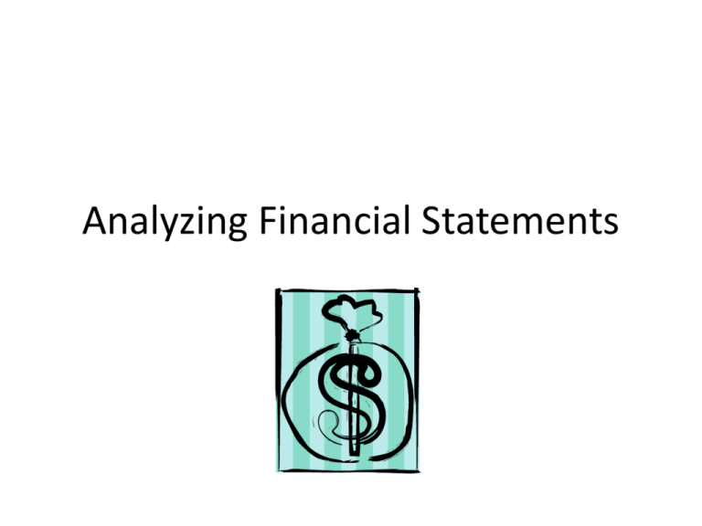 What Is Analyzing Financial Statements