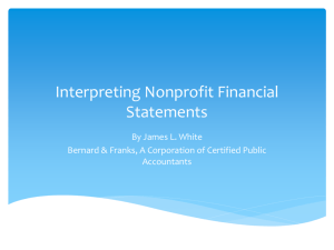 Interpreting Nonprofit Financial Statements